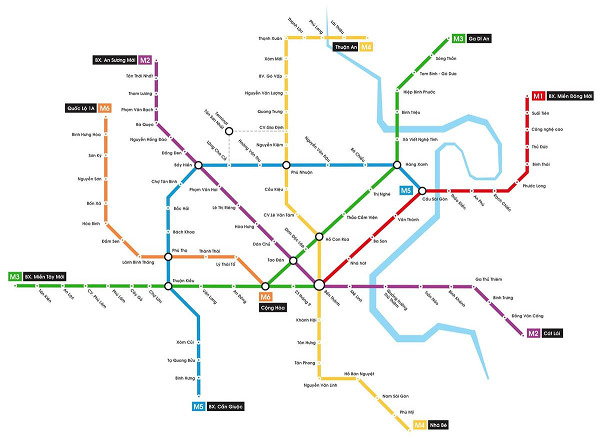 Tổng Quan Tuyến Metro số 5: Cầu Sài Gòn – Bến xe Cần Giuộc