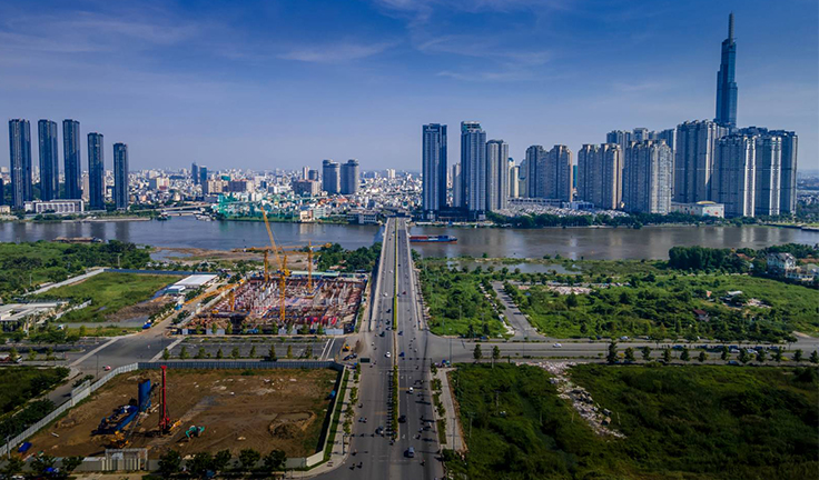 Các tuyến giao thông chính trong Khu đô thị Thủ Thiêm