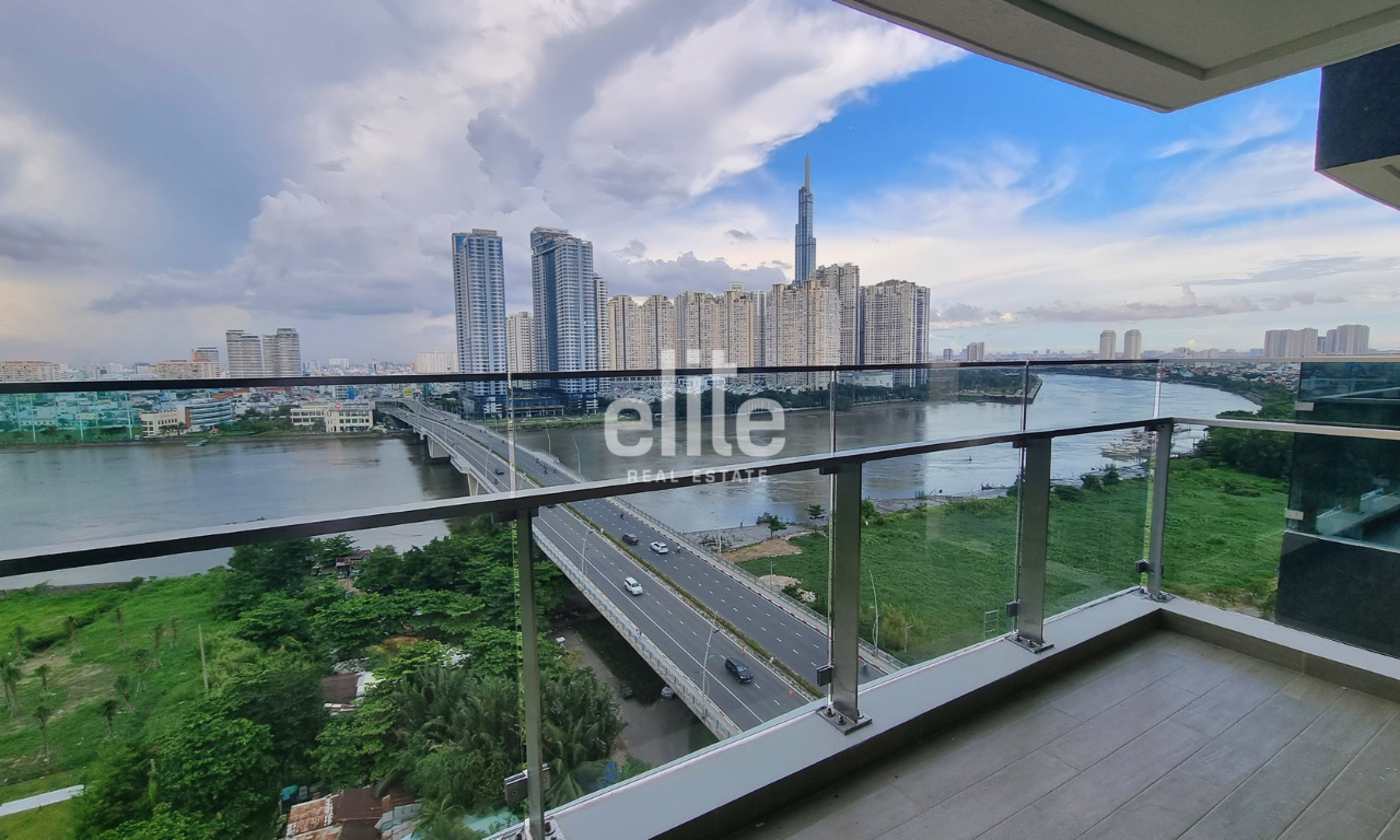 THE RIVER - Cho thuê căn hộ 4 phòng ngủ tầm nhìn cực thoáng qua sông Sài Gòn